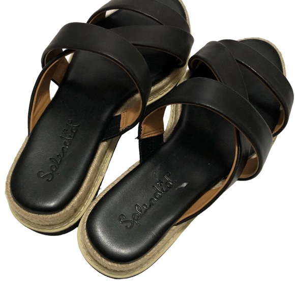 NWOB Splendid Leather Platform Sandals - Picture 2 of 13